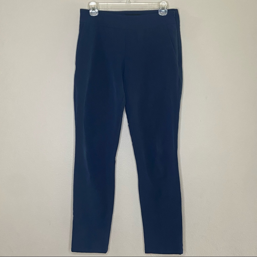 Betabrand Dress Pant Skinny Leg Classic Stretch Navy Blue Size XS